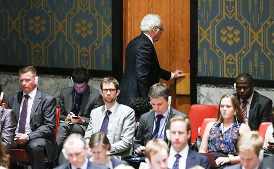 Чуркин покинул зал Генассамблеи ООН во время речи Порошенко