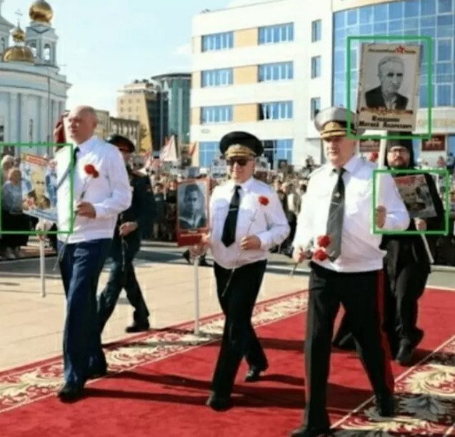 В МВД Мордовии объяснили одинаковые портреты на акции «Бессмертный полк»