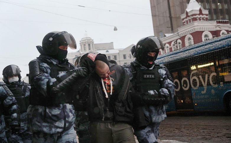 На протестных акциях 31 января задержано около 5000 человек