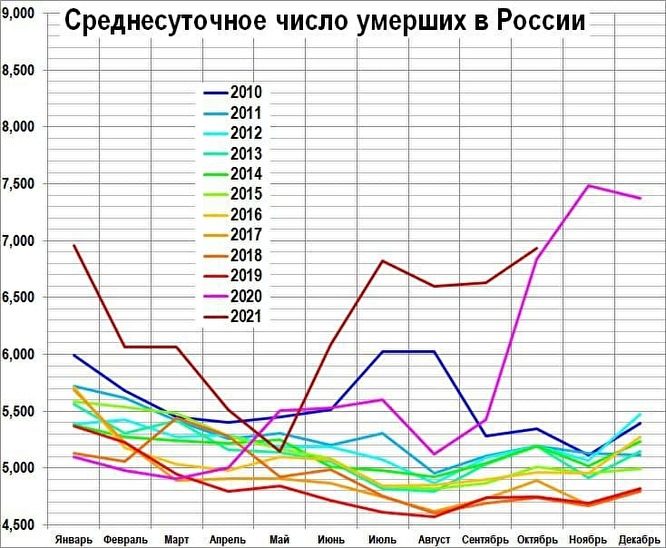 Россия бьет рекорды по смертям от COVID-19
