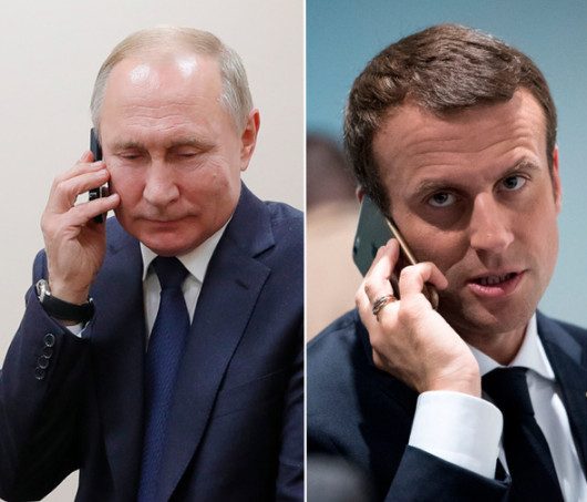 Путин и Макрон поговорили по телефону