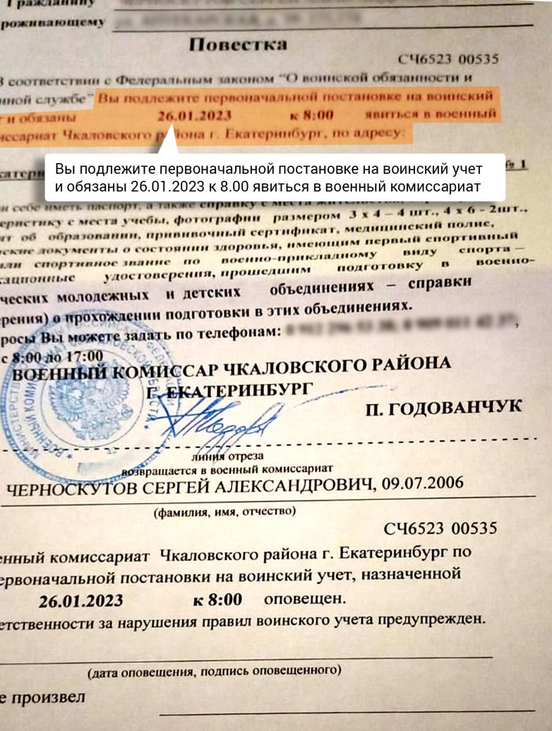 Жительница Екатеринбурга получила повестку на сына, умершего 14 лет назад