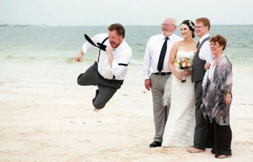 Забавные свадебные фотографии