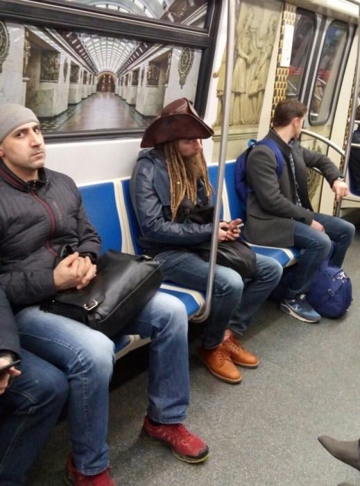 Необычные пассажиры из метро