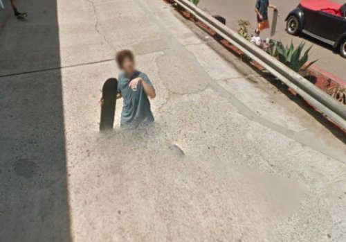 Прикольные кадры с уличных камер Google