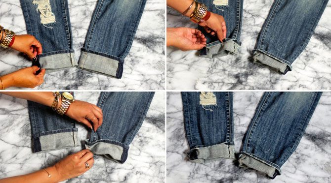 6 лёгких cпособов модно подвернуть джинсы
