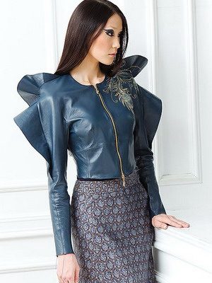 Модели женских кожаных курток на осень 2015 года