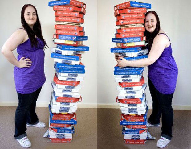 Эта девушка ничего не ест, кроме пиццы уже больше 10 лет