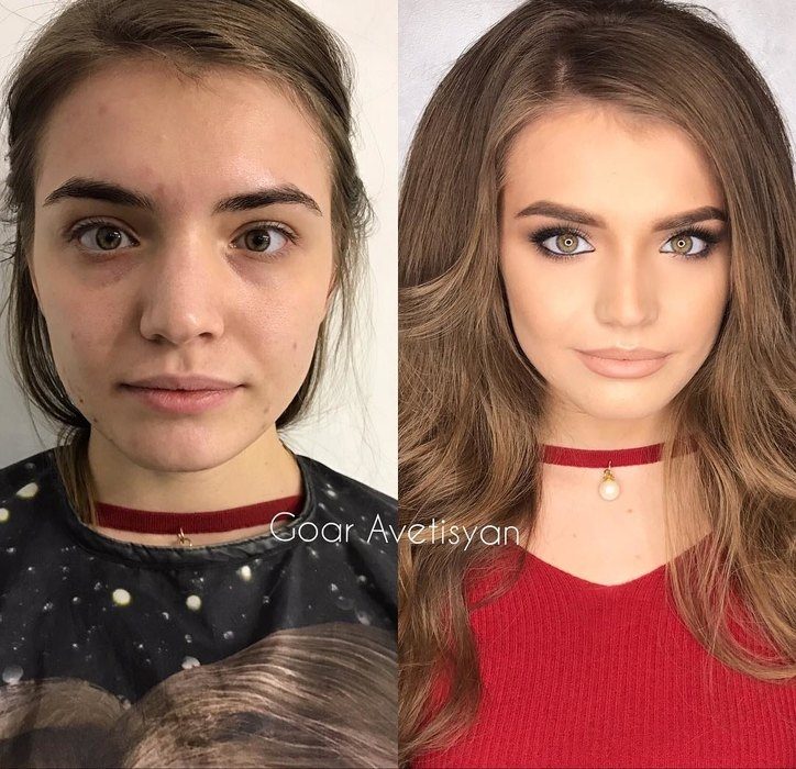 Невероятное преображение женщин при помощи макияжа