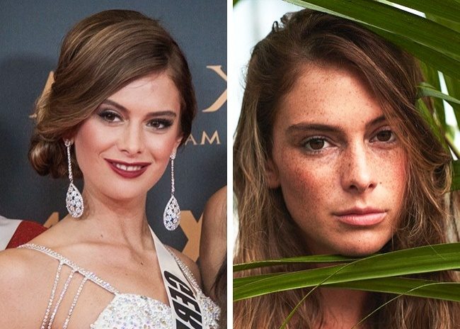 Участницы конкурса «Мисс Вселенная» без макияжа