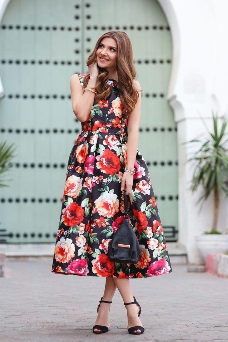 Очаровательные летние платья с цветочным принтом