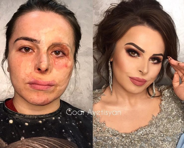 Невероятное преображение с помощью макияжа от российского визажиста