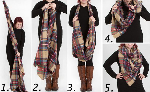 Как красиво и необычно завязать шарф