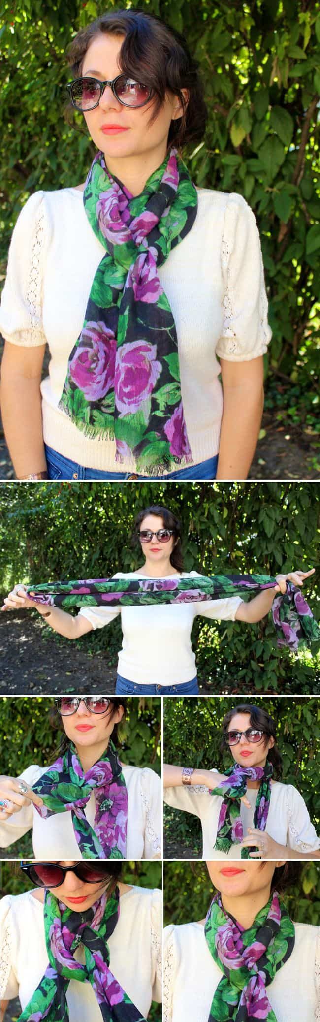 13 стильных способов завязать шарф