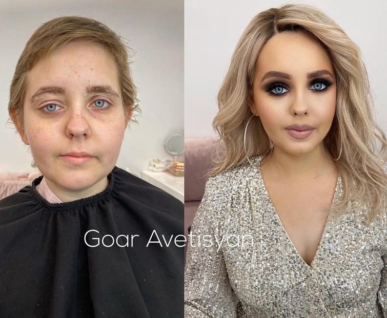 Удивительное преображение женщин после нанесения макияжа