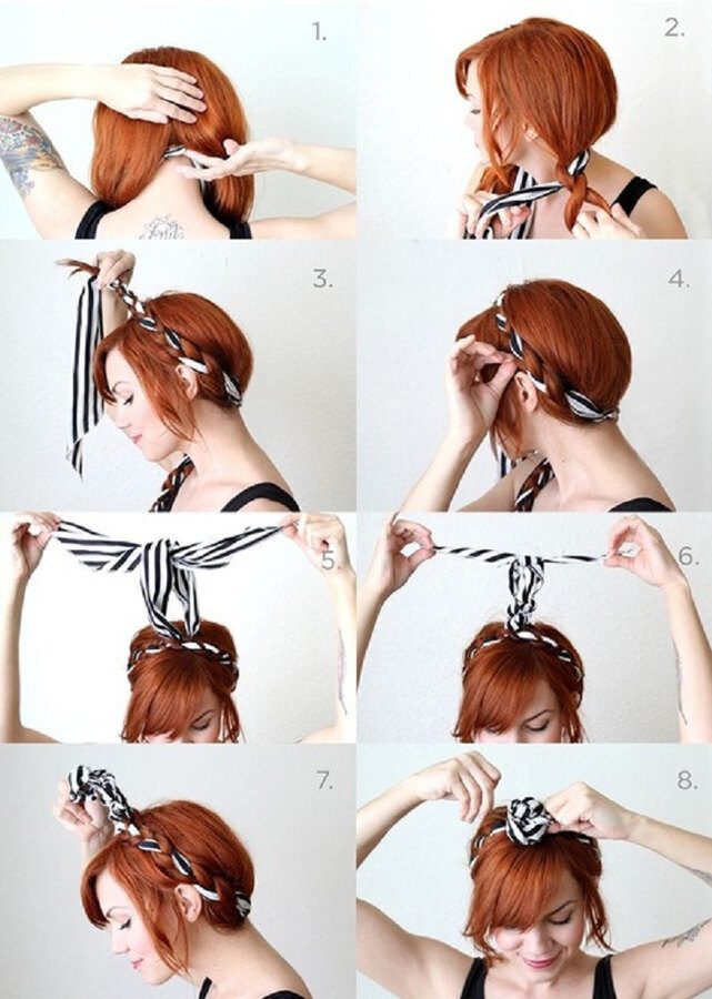 Как носить платок на голове