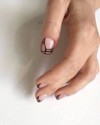 Маникюр на короткие ногти