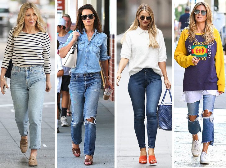 Как и с чем носить джинсы после 40 лет и не выглядеть нелепо