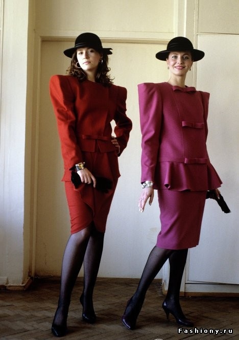 Мода 1980 года фото в женской одежде