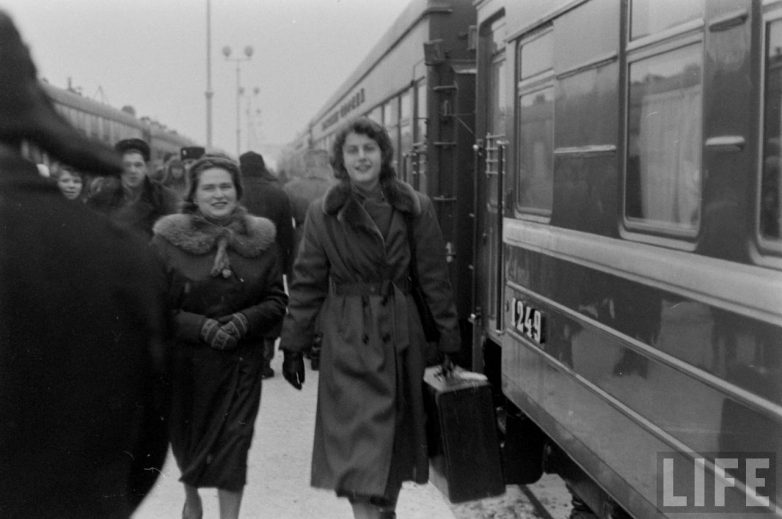 Американские туристы в Ленинграде в 1955 году