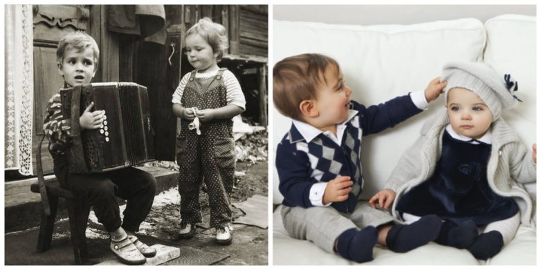 Детская одежда: тогда и сейчас
