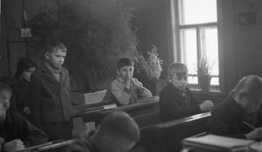 Деревенская школа 1964 года