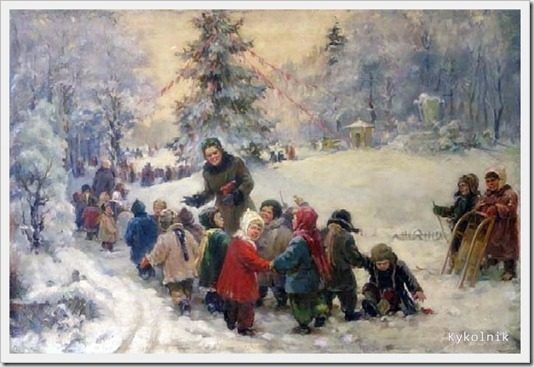 Новый Год в советском изобразительном искусстве