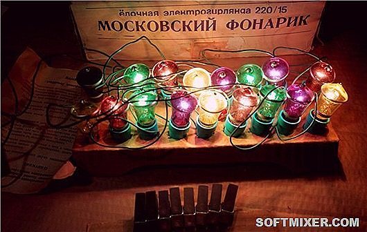 Ёлочные электрические гирлянды в СССР