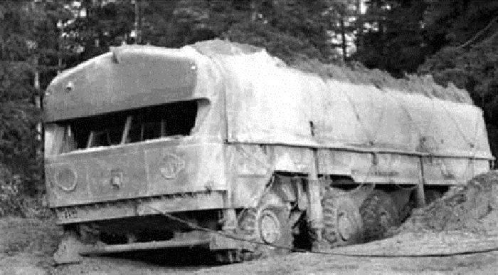 Советский мобильный бункер на колесах, умеющий самостоятельно выбраться из-под земли