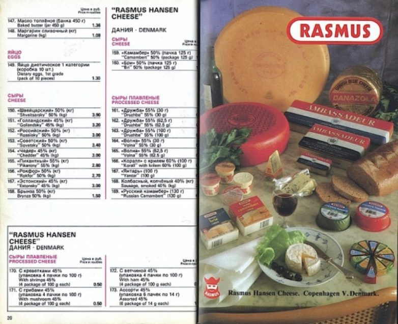 Импортная еда в Советском Союзе