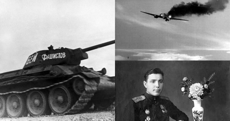 Как советский танк сбил бомбардировщик фашистов