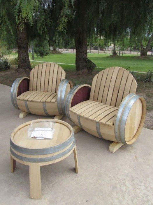 Идеи мебели для двора из подручных материалов