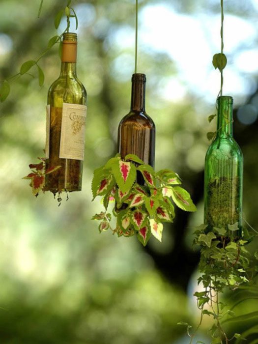 Идеи превращения винных бутылок