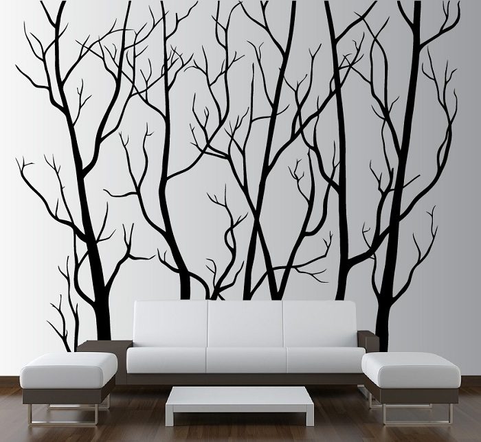 Дерево на стене: 19 интересных идей для украшения интерьера