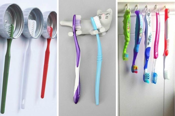 17 оригинальных способов хранения зубных щёток