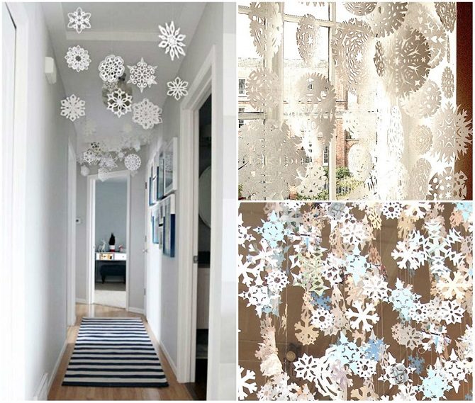 12 крутых идей, как украсить дом бумажными снежинками