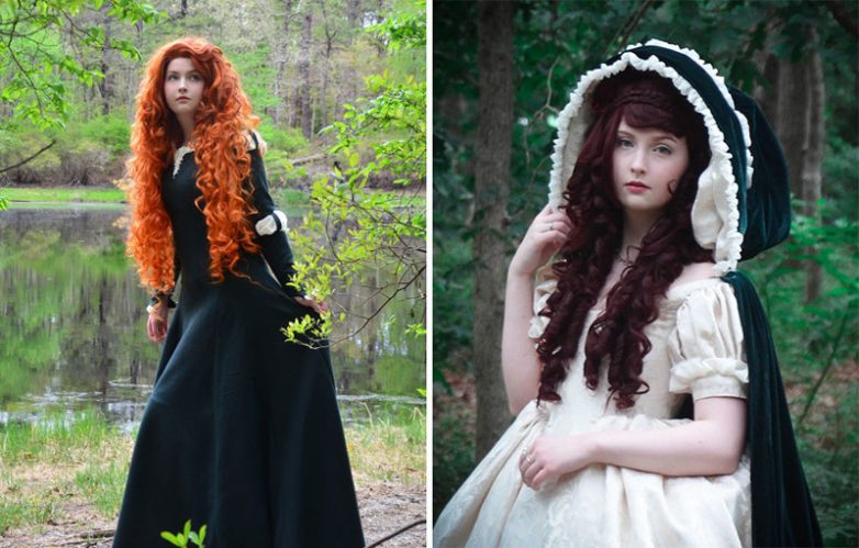 18-летняя девушка шьет фантастические платья, которым место в сказочных мультфильмах
