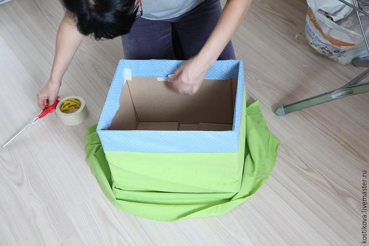 Мастерим декоративную коробку для хранения тканей