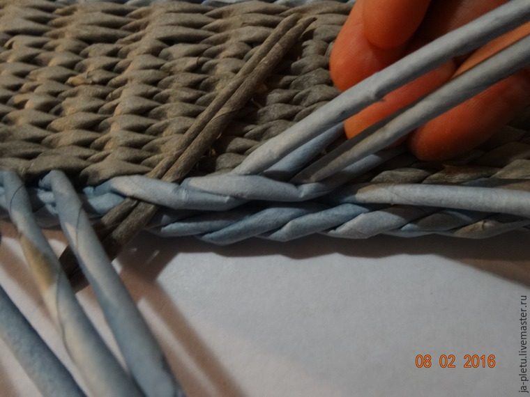 Плетение сервировочных ковриков из бумажных трубочек