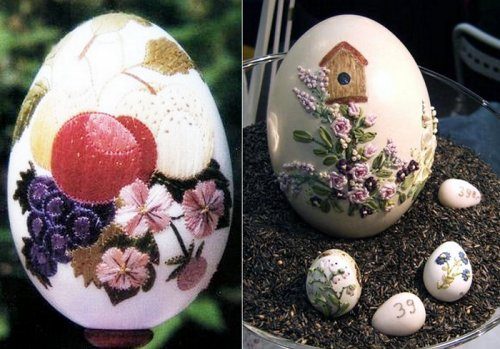 Произведения искусства из яичной скорлупы