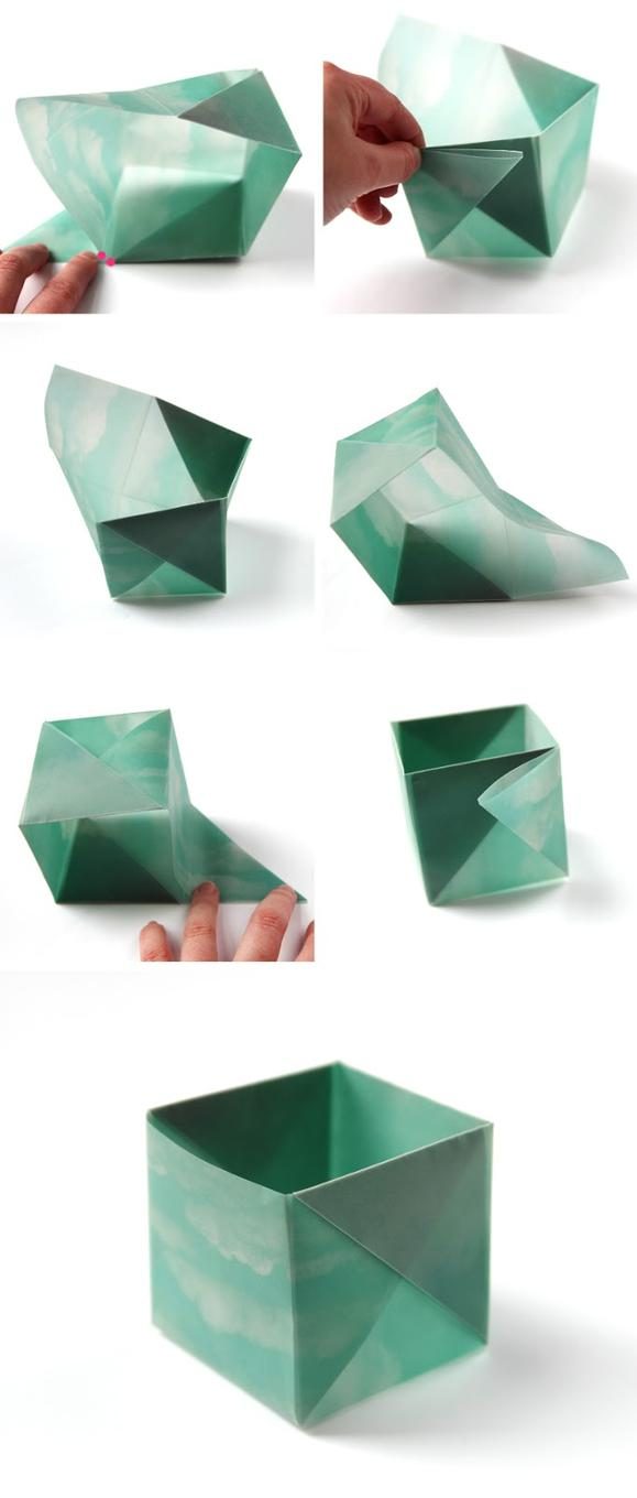 Органайзер для канцелярии в технике оригами