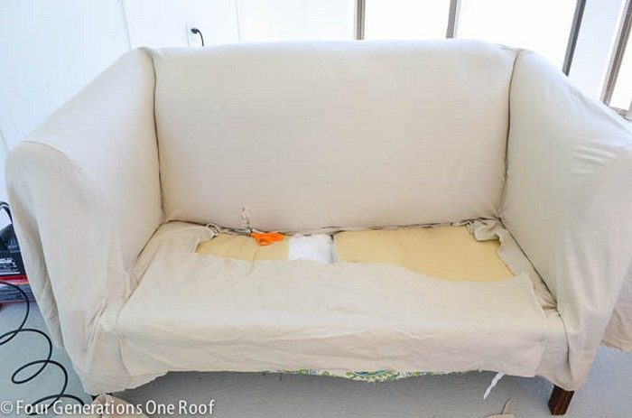 Обновление обивки дивана за копейки