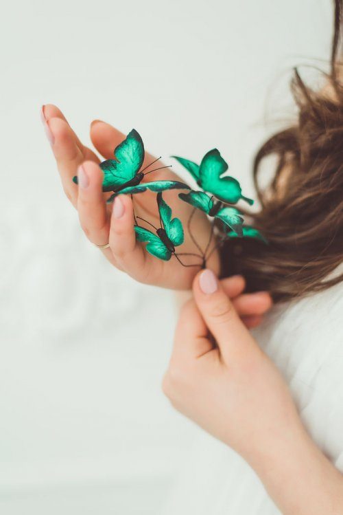 Бабочки в волосах от  Ирины Осинчук-Чайки