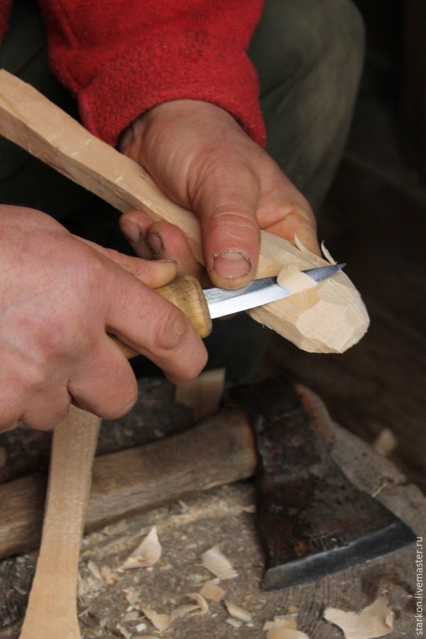 Вырезаем деревянную ложку своими руками