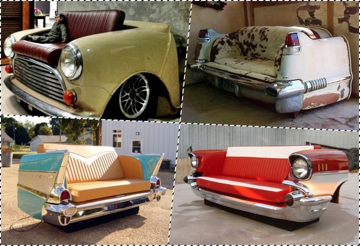 Шикарная мебель из старых автомобилей