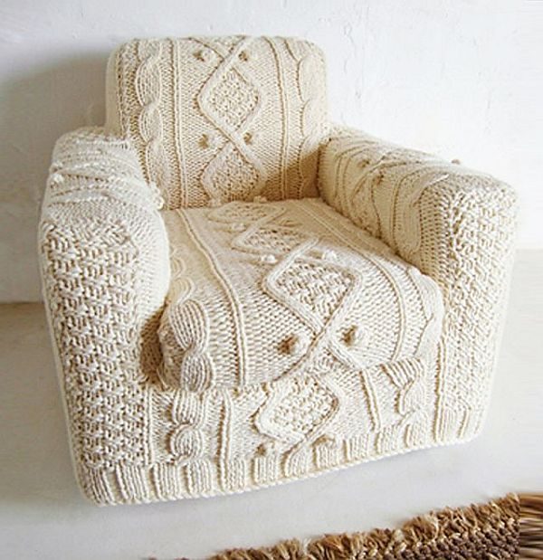 Идеи вязаной мебели