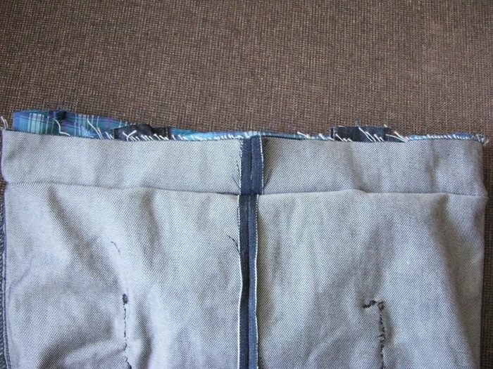 Мастер-класс по пошиву хозяйственной сумки из старых джинсов