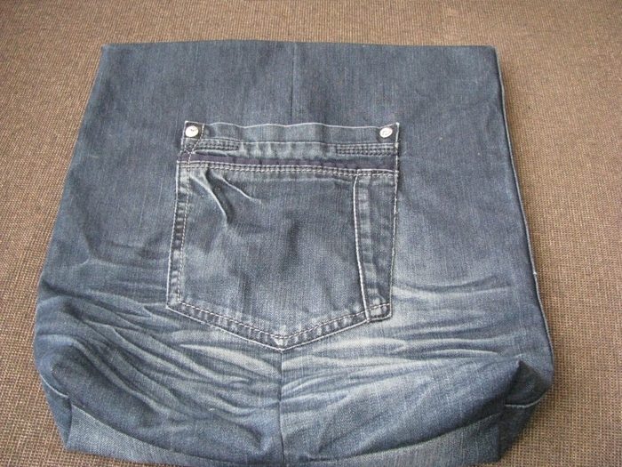 Мастер-класс по пошиву хозяйственной сумки из старых джинсов