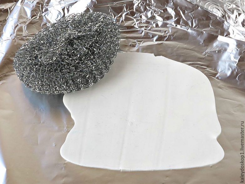 Колье из полимерной глины в технике мокуне-гане
