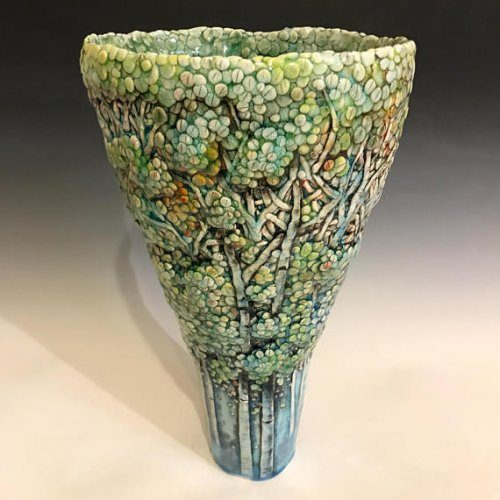 Чаши и вазы, вдохновлённые осиновыми лесами от Хису Ли